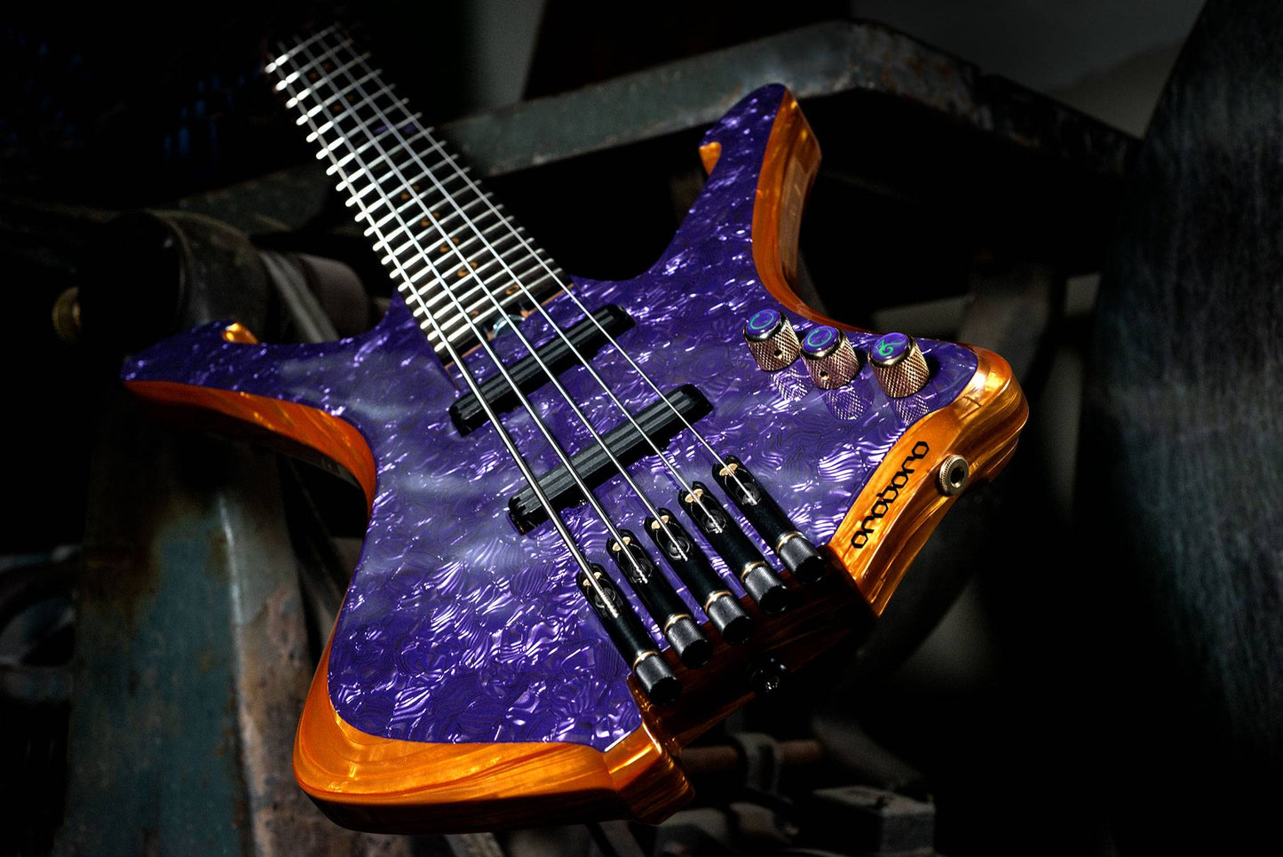 Basso Elettrico Boa 5 - Purple/Gold