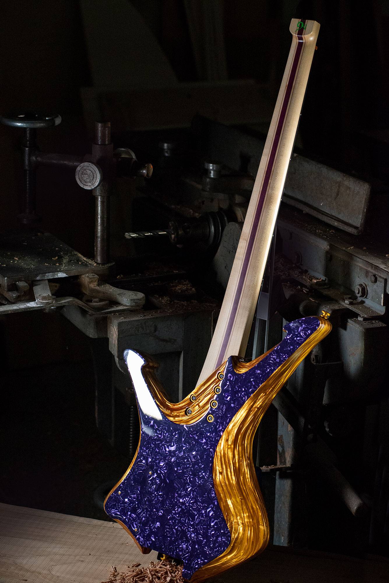 Basso Elettrico Boa 5 - Purple/Gold