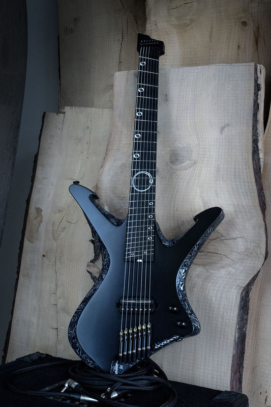 Electric Guitar Mamba 7 - Black