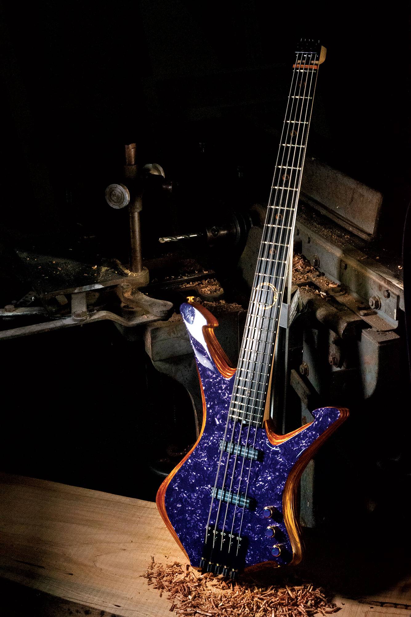 Basso Elettrico Python 5 - Azure/Gold