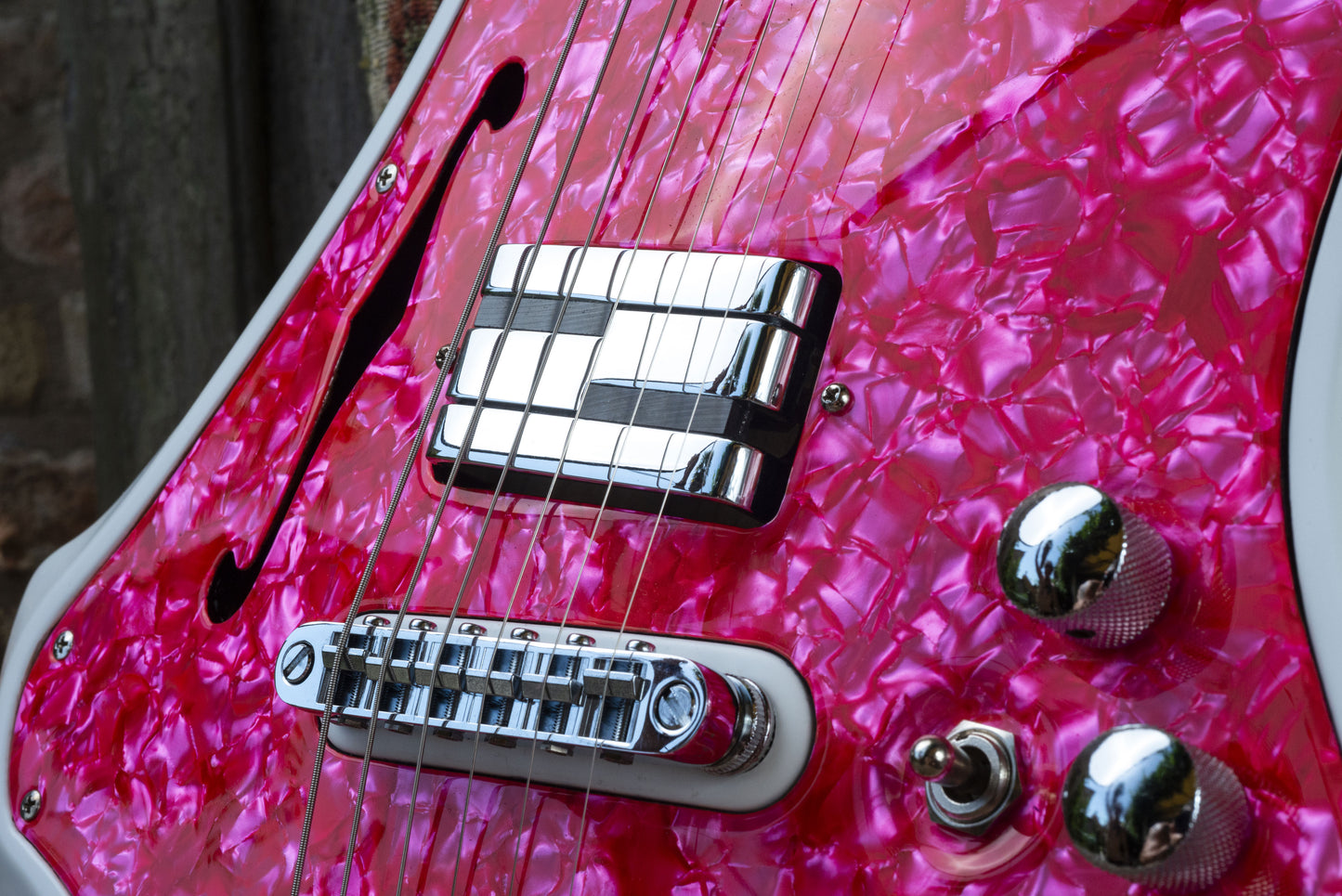 Chitarra elettrica Ecdisi 6 - Pink/White