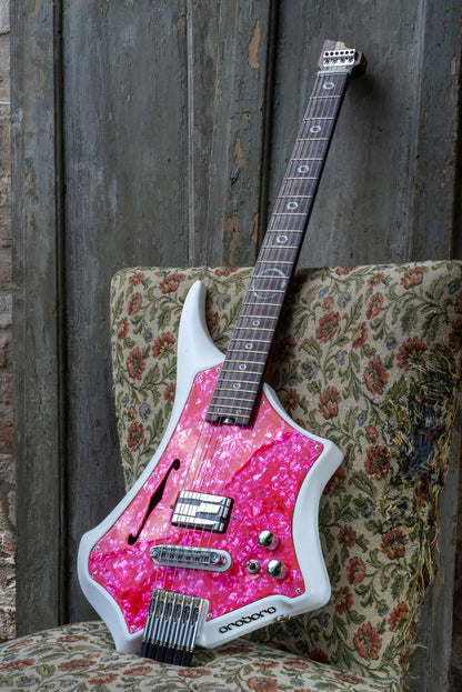 Chitarra elettrica Ecdisi 6 - Pink/White